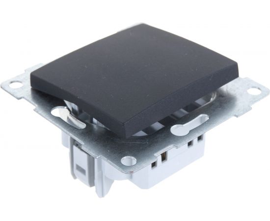 Механизм выключателя GUSI ELECTRIC Bravo 1 клавиша, СУ, 10А, 250В, графит С10В1-010 – изображение 4