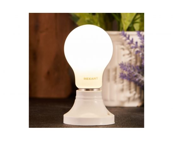 Филаментная лампа REXANT Груша A60 11.5 Вт 4000K E27 матовая колба 604-079 – изображение 4