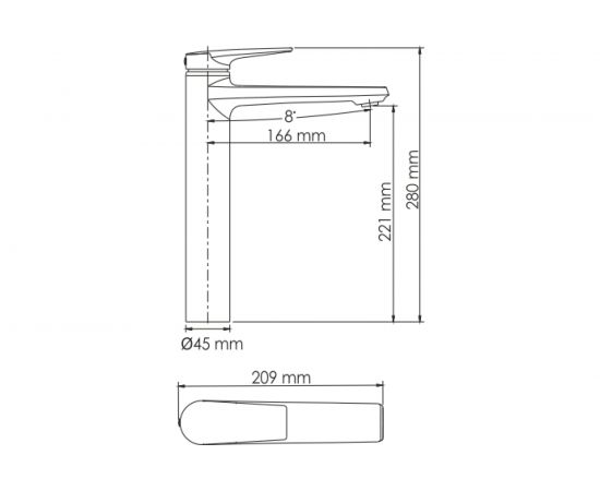 Смеситель для умывальника WasserKRAFT Wiese 8403H – изображение 5