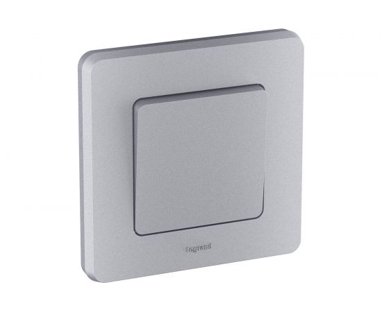 Одноклавишный выключатель Legrand - INSPIRIA - 10 AX - 250 В - алюминий 673602 – изображение 5