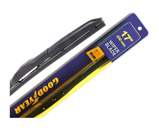 Гибридная щетка стеклоочистителя HYBRID 17/43 cm всесезонная Goodyear GY000517 – изображение 7