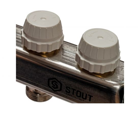 Коллектор из нержавеющей стали в сборе с расходомерами STOUT 7 выходов SMS 0907 000007 – изображение 9