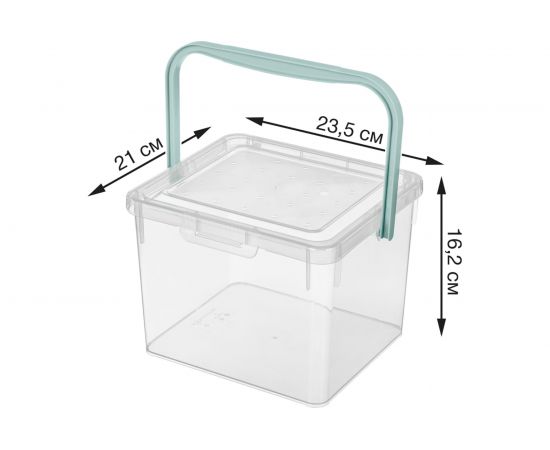 Ведро для стирального порошка Econova 235х210х162 мм бесцветный 431226301 – изображение 10