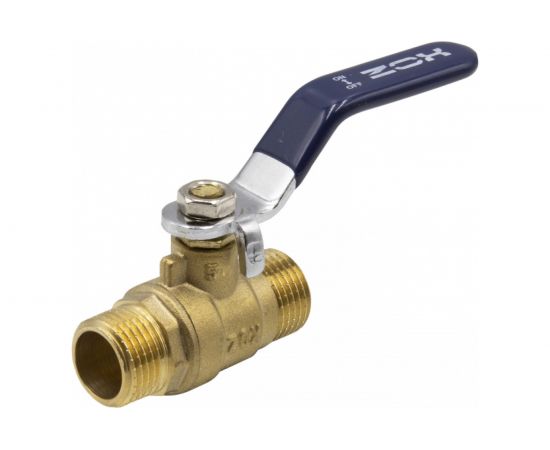 Шаровой кран ZOX 1/2 нар/нар, рукоятка 547437 