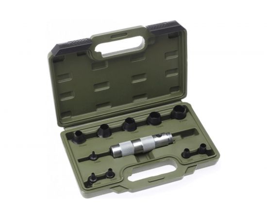 Набор просечек со сменными насадками 11шт: 3,4,6,8,10,12,14,16,18,20мм в кейсе Дело Техники 376511 