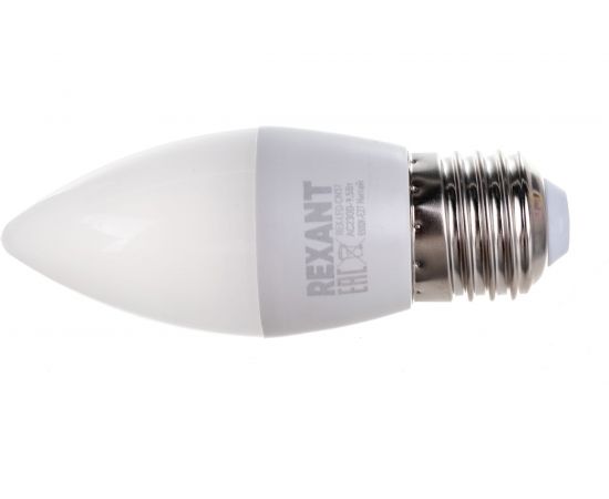 Светодиодная лампа REXANT Свеча CN 9,5 Вт E27 6500 K холодный свет 604-204 