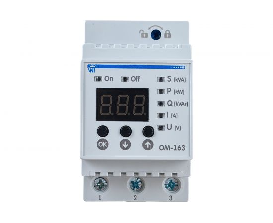 Однофазный ограничитель мощности Новатек-Электро ОМ-163 4325604063 