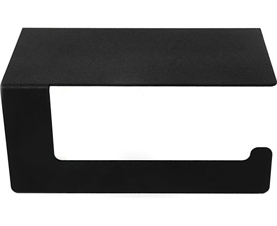 Держатель для туалетной бумаги EMBODIMENT с полкой хранения, черный EMB-TP-B 