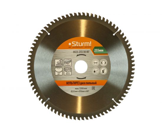 Диск пильный Мультирез (255x30; 80 зубьев) Sturm 9023-255-30-80 