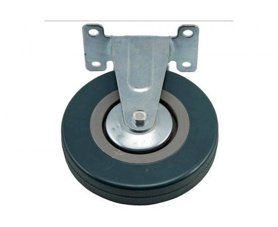 Колесо на площадке неповоротное 125 мм, ПВХ Левша У7-12501 