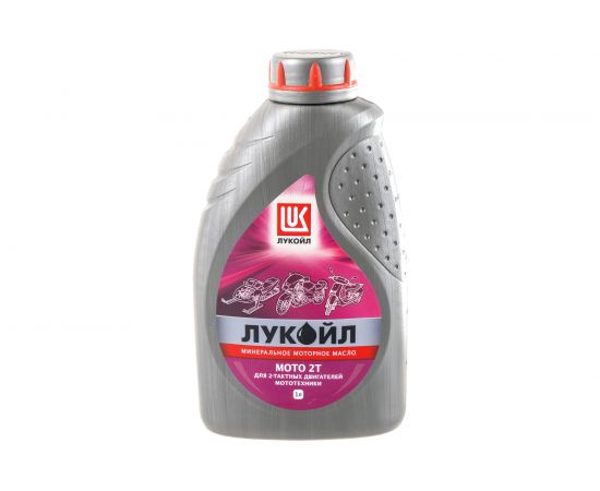 Моторное минеральное масло МОТО 2Т 1 л Лукойл 19556 