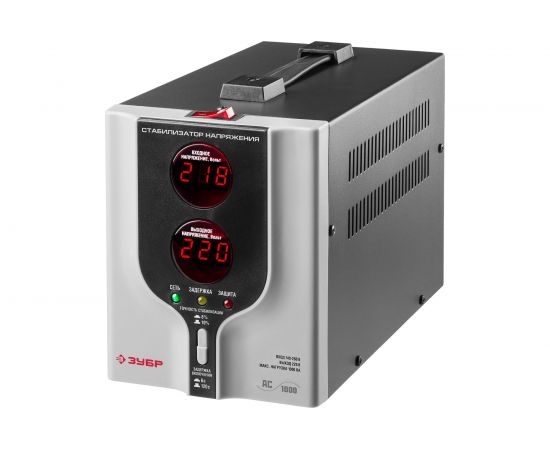 Автоматический стабилизатор с цифровой индикацией Зубр АСН-1000-1-Ц ПРОФ. 59375-1 