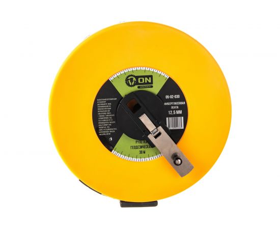 Геодезическая рулетка ON 30м x 12,5мм, фибергласовая лента, закрытый корпус 05-02-030 