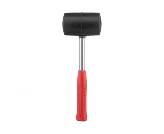 Резиновая киянка INTERTOOL 680г. 75 мм, черная резина, металлическая ручка HT-0232 