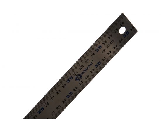 Столярный угольник 400мм, нерж.сталь, алюминиевое основание КОБАЛЬТ 243-622 