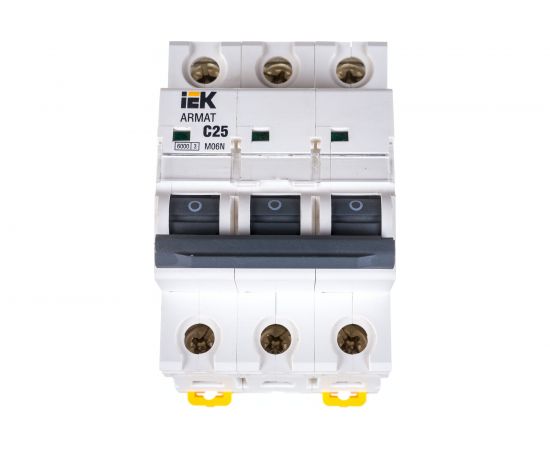 Автоматический выключатель IEK ARMAT M06N 3P C 25А AR-M06N-3-C025 