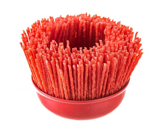 Щетка чашка нейлоновая (75 мм; М14х2 мм) SKRAB 35473 – изображение 2