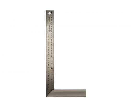 Столярный угольник 400мм, нерж.сталь, алюминиевое основание КОБАЛЬТ 243-622 – изображение 2