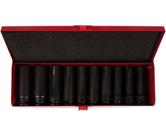 Набор 6 гранных длинных, ударных головок 1/2"" FORCE 4107-18 – изображение 2