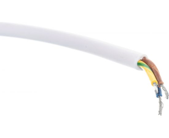 Шнур DORI ПВС 3х0,75 с вилкой 3,0 м белый 41658 – изображение 2