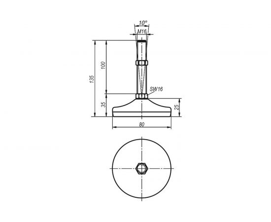 Опора KIPP K0739.1108016X100 – изображение 2