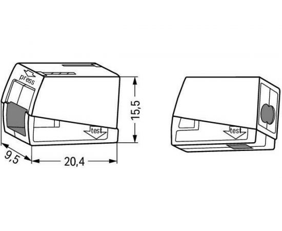 Клемма WAGO упаковка 100шт 224-112 – изображение 3