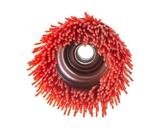 Щетка чашка нейлоновая (75 мм; М14х2 мм) SKRAB 35473 – изображение 3