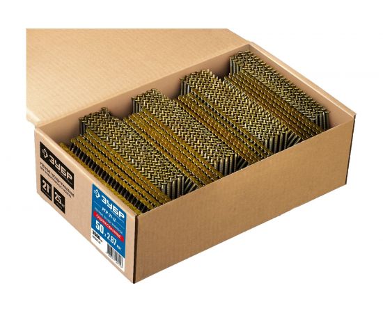 Реечные гвозди ЗУБР РГР-21-Ц 50 мм, рифленые, оцинкованные, 3500 шт. 305393-50 – изображение 3