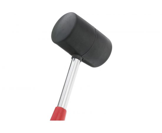 Резиновая киянка INTERTOOL 680г. 75 мм, черная резина, металлическая ручка HT-0232 – изображение 3