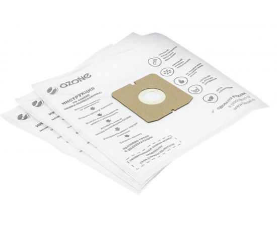 Мешки-пылесборники синтетические для пылесосов ZELMER (3 шт.) OZONE SE-38 – изображение 3