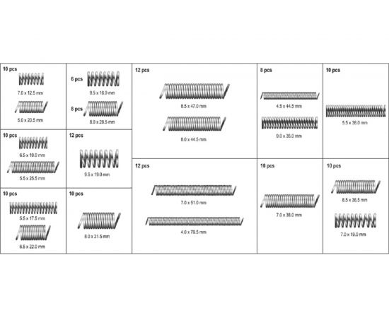 Набор пружинок YATO 200 шт. YT-06875 – изображение 3