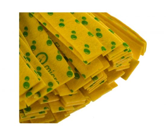 Насадка для швабры CISNE с резьбой ленточная микрофибра жёлтый 100540-01 – изображение 3