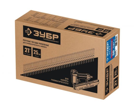 Реечные гвозди ЗУБР РГР-21-Ц 50 мм, рифленые, оцинкованные, 3500 шт. 305393-50 – изображение 4
