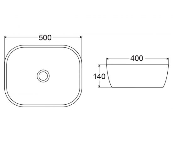 Керамическая накладная раковина BelBagno BB1302 – изображение 4