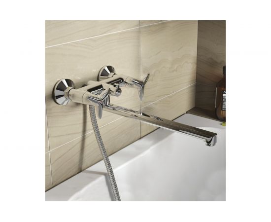 Смеситель для ванны IDDIS Copter COPSBL2i10WA с длинным изливом с керамическим дивертором – изображение 4