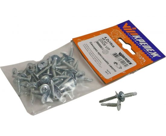 Саморез прессшайба VIPкрепеж сверло, 4.2х19, 48 шт. 20506 VIP 