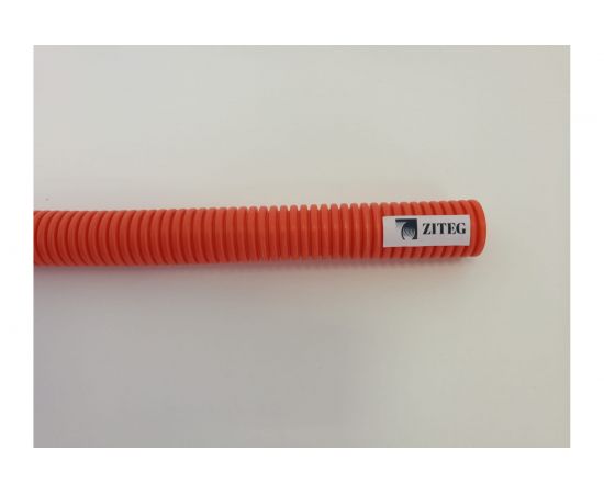 Гофрированная труба ПНД ZITEG D25мм (25/21) цвет оранжевый, 100м. 7930108870935 