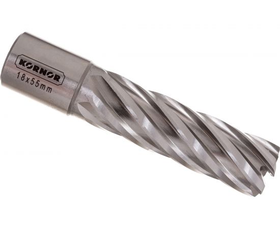 Сверло корончатое (18х55 мм; Weldon 19) KORNOR 10350018 