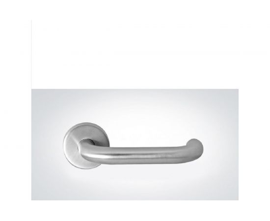 Ручка для противопожарной двери CRIT РФ-1118 из нержавеющей стали, на розетке 04940 