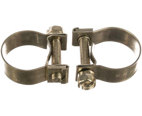 Металлические хомуты СИБРТЕХ, MINI 16-18мм, ширина 9мм, винтовой, W4, 2шт 475063 
