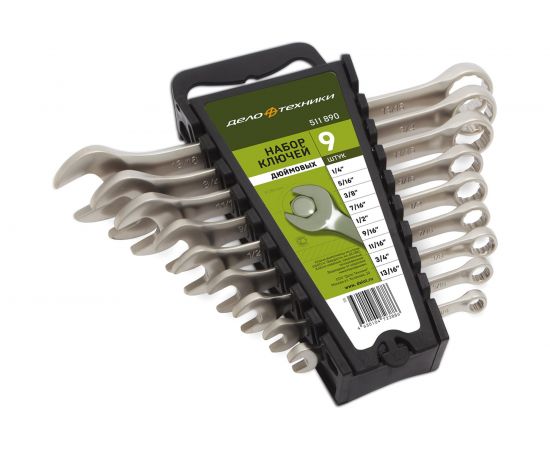 Набор комбинированных дюймовых ключей 9 шт. Дело Техники 511890 