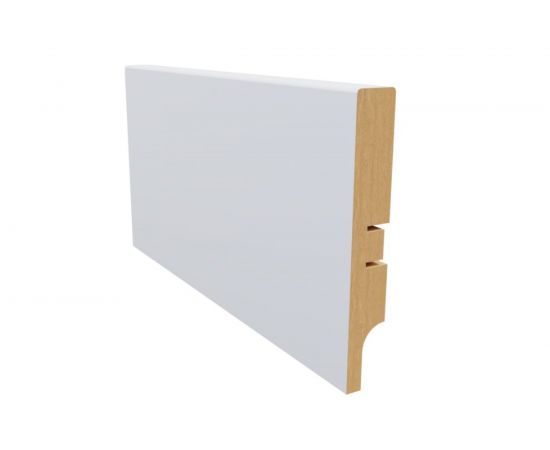 Плинтус белый МДФ Krispo 16х100х2400 мм AGIS КР-201-100 