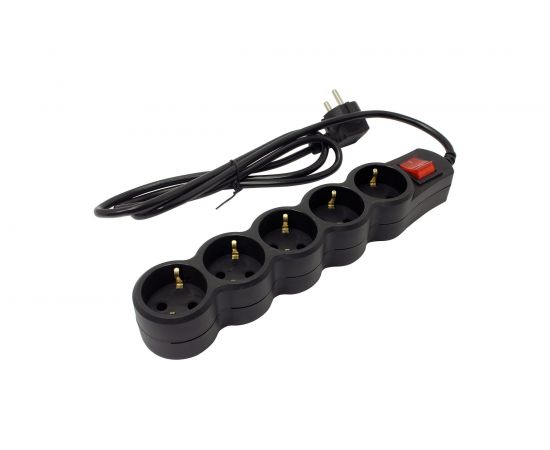 Сетевой фильтр 5bites 1.5 м, 5 розеток, черный SP5B-215 
