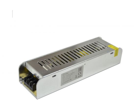 Блок питания OGM слим-метал 12В, 150 Вт, IP20, 12,5 А, 200х59х39 мм/PS3-50 