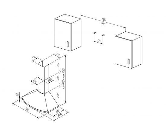Вытяжка Kuppersberg BONA 90 C Bronze 5767 – изображение 2