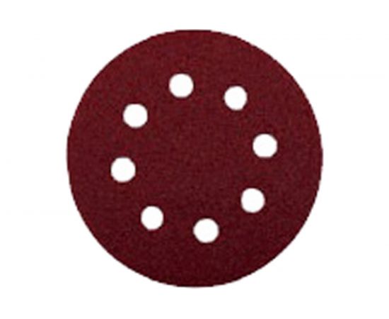 Круг шлифовальный самоклеющийся (5 шт; 125 мм; P240; 8 отверстий) AV Steel AV-821624 – изображение 2