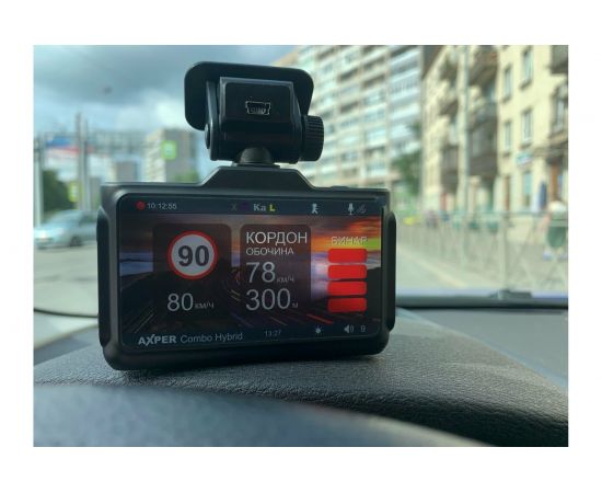 Видерегистратор, радар-детектор и GPS информер AXPER COMBO HYBRID 2CH Wi AXCH2W – изображение 2