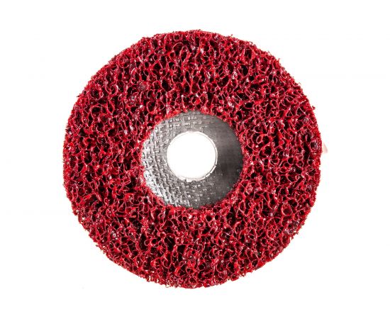 Диск зачистной Clean Strip Red 127х22 мм с фибровой оправкой BlackFox 12580 – изображение 2