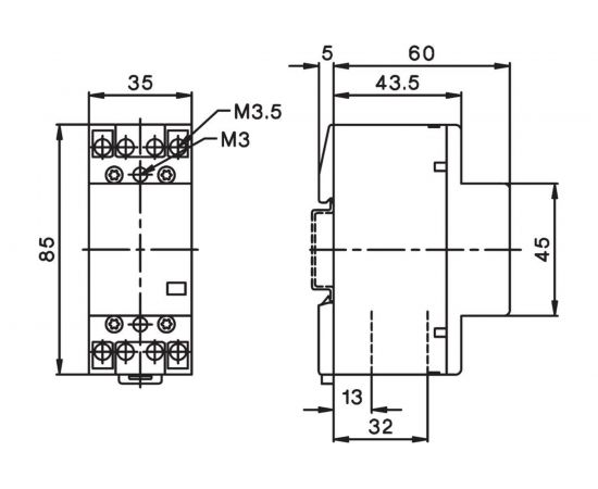 Модульный контактор Benedict R25-31 24VM PN73866 – изображение 2