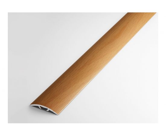 Порог прямой алюминиевый ЛУКА (31,2 мм, 1,8 м, декоративный, Бук) 00000001395 – изображение 2